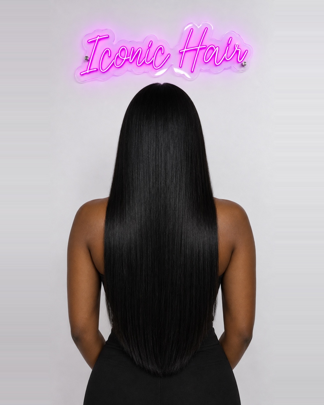 Extensiones 22 Pulgadas Tono Negro Intenso Iconic Hair