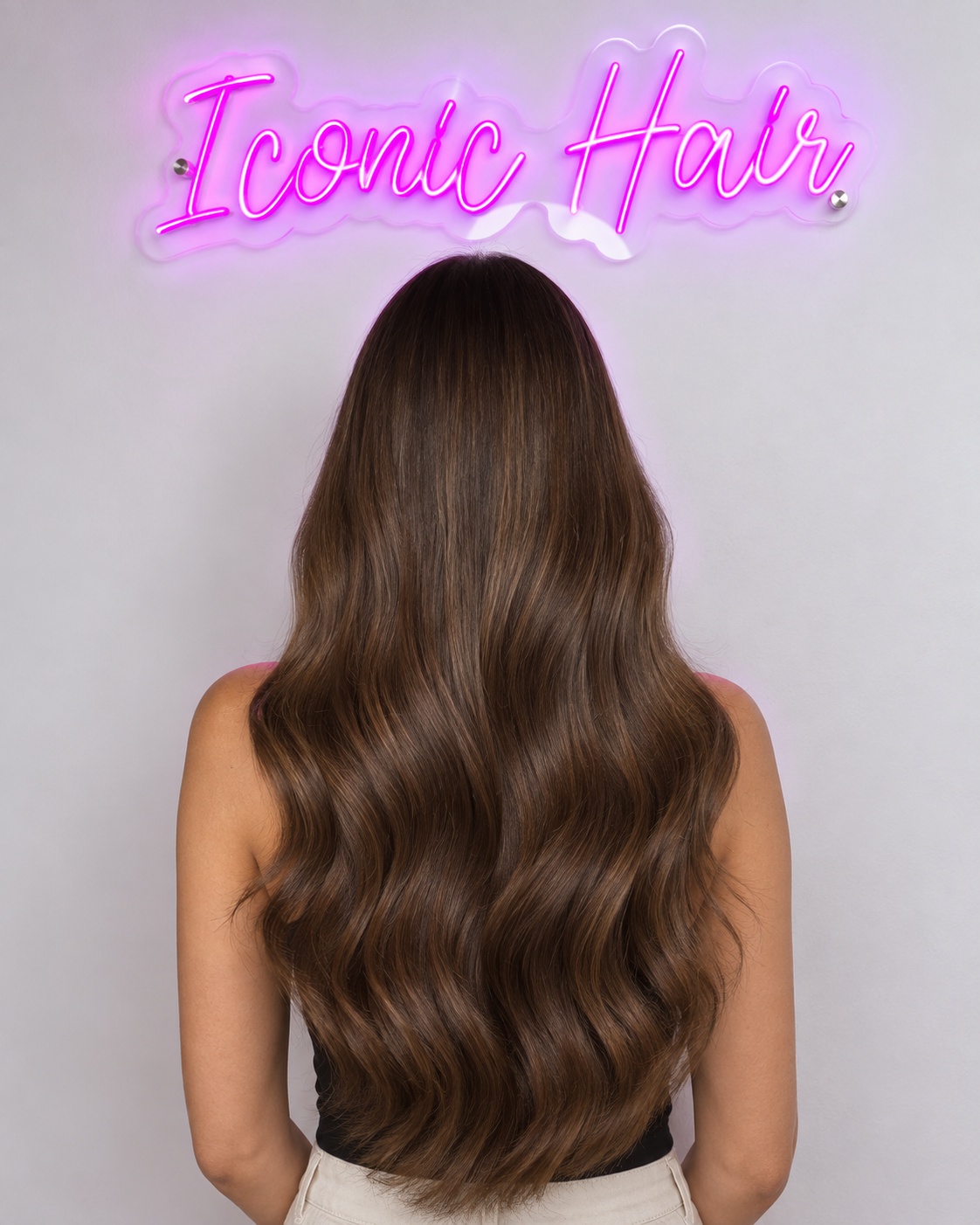 Extensiones 22 Pulgadas Tono Castaño Medio Iconic Hair